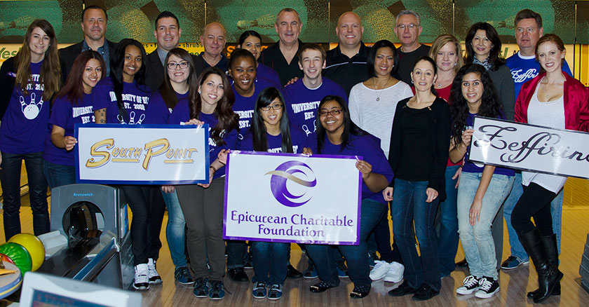 ECF group photo at Strikes for Scholarships